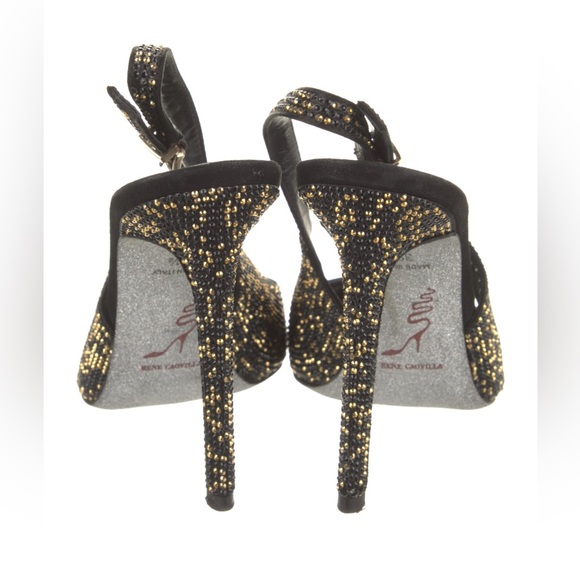 RENE CAOVILLA Crystal-Embellished Satin Slingback Pump
39.5 - Picture 8 of 9